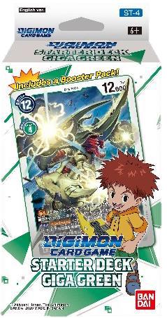 DIGIMON TCG: STARTER DECK DISPLAY - GIGA GREEN (6) (ST-4)