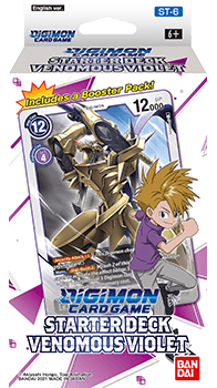 DIGIMON TCG: STARTER DECK DISPLAY - VENOMOUS VIOLET (6) (ST-6)