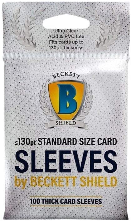 Beckett Shield: Card Sleeves - Thick Cards (100)