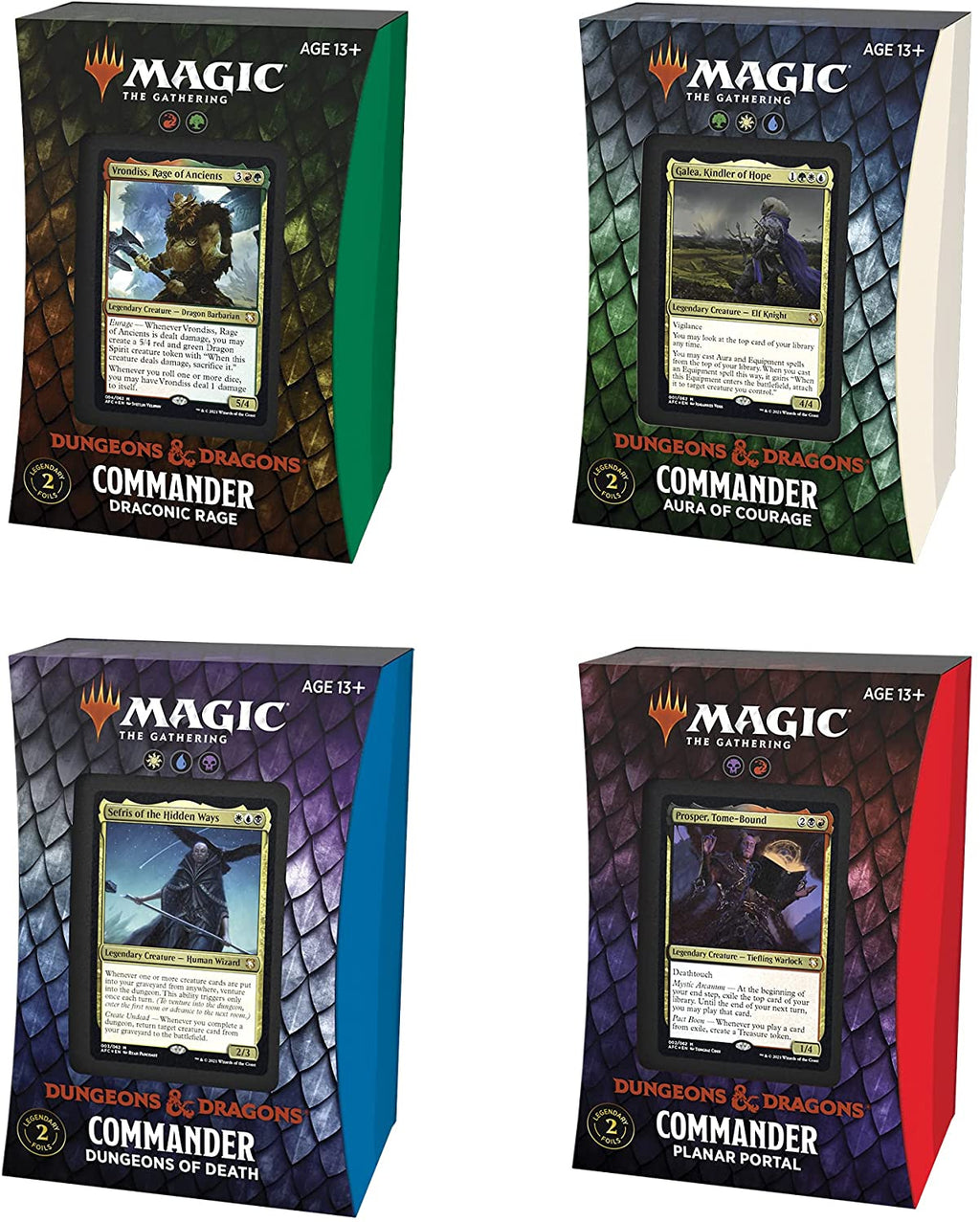 Magic the Gathering CCG Adventures in the Forgotten Realms Commander Deck Display (4)