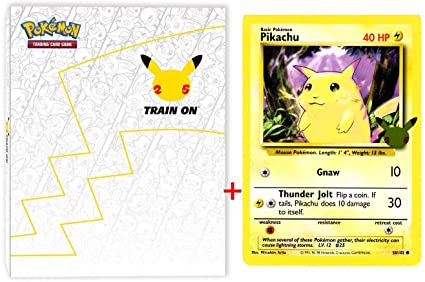 Pokemon: Pikachu 25th Anniversary Celebration Binder Plus Giant Card