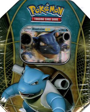 Pokemon Trading Cards Best of EX Tins featuring Blastoise Board Game